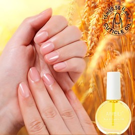 AIMEILI Nail Cuticle Oil 15ml, Creative Nail Design Solar Oil Nail and Cuticle Conditioner, for Nourishing, Hydrating, Dry Rough Nail Care Repair Essential Nail Care