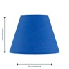 Set of 2 Royal Blue Fabric Table Lamp Shades, Lampshade