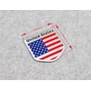 Generic Car Racing Sports US USA American Flag Shield Emblem