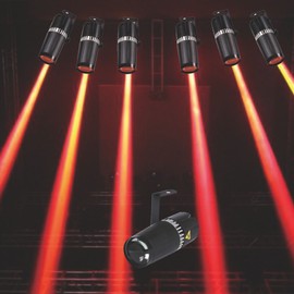 LED pinspot stage light- TOM 9W RGB 3-in-1 beam light by IR remote controller