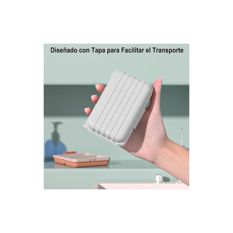 Jabón de Viaje, Bandeja de Jabón de Baño Portátil con