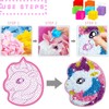 Gamrong Plush Craft Unicorn Cushion DIY Set, Hand Painting for