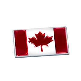 EmbossTech Country Flag | Raised Helmet Decal (Canada) - Green Gridiron