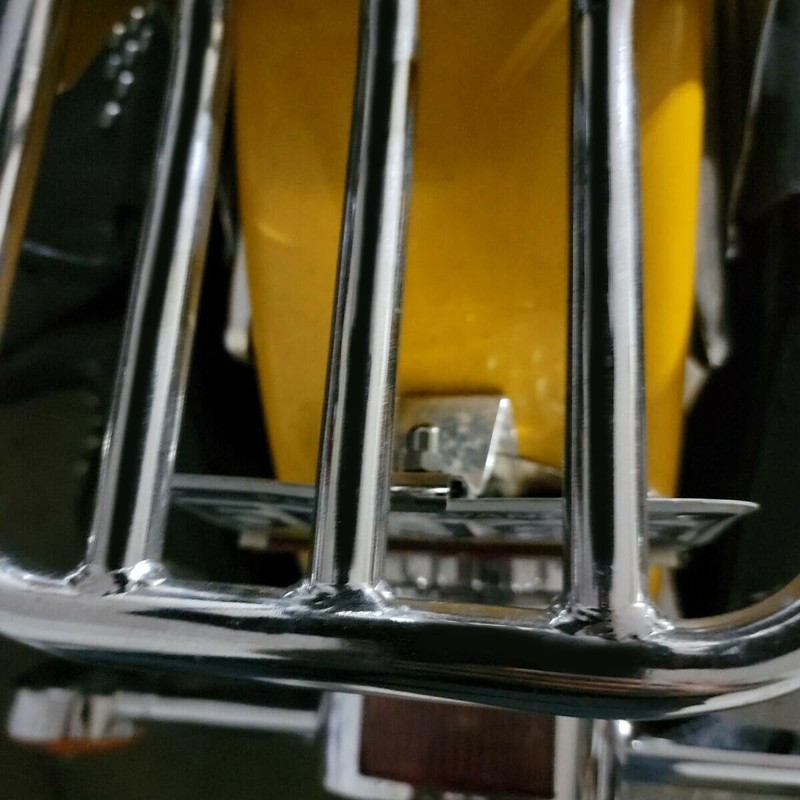 ECOTRIC Sissy Bar Backrest Chrome Luggage Rack Compatible with 2004-Later