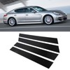 4pcs Window Pillar Post Trim Anti Scratch Glossy Black B