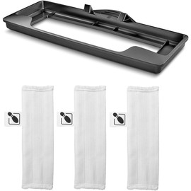 ViseNt Almohadillas de fregona Limpiador a Vapor, Repuesto de Planeador de alfombras. Compatible con KARCHER Carpet Glider EASYFIX 2.863-269,0 SC1 SC2 SC3 SC4 SC5