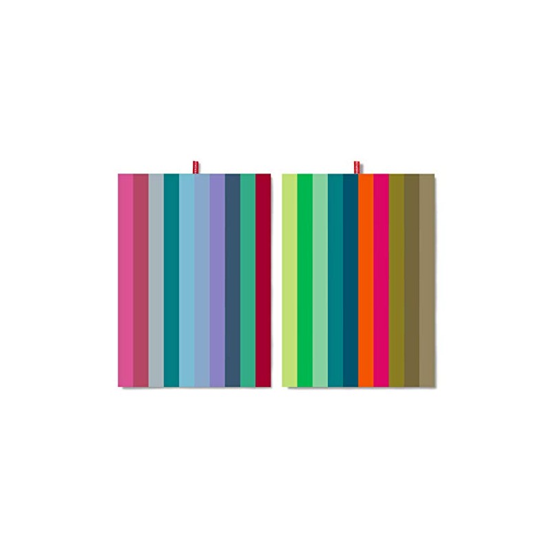 Remember TR19 Dry Towel Set Tea Towel Colourful Stripes 50