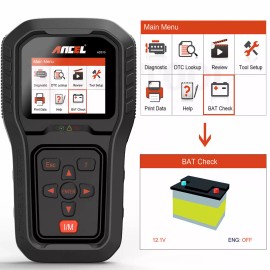 Ancel AD510 OBD2 Auto Check Engine Battery Check Diagnostic Scanner Code Reader