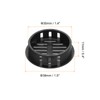sourcing map 10Pcs 35mm/1.4in Air Vents Circular Soffit Vents, Black