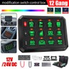 Unbranded RGB 12 Gang Switch Panel ON/OFF LED Light Bar