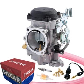 SVKCAR CV40 Carburetor & Choke Cable for Harley Davidson Sportster 883 1200 XL883 XLH1200, Softail 1988-2017, Dyna FXR FXD Touring 1988-2016, Sportster 1998-Up CV 40MM Carb 27421-99A