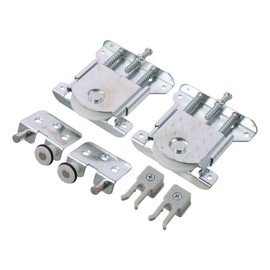 SSHHUI One Set Sliding Mirror Closet Door Rollers, Replacement Hardware Fits Contractors Part, Durable Concaved Ball Bearing Wheel