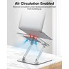 OMOTON Laptop Stand for Desk, Ergonomic Metal Adjustable Laptop Stand,