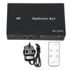 4Kx2K HD Multimedia Interface Switch 4X1 Mouse Keyboard Control Video