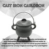 Reusable 4 Inch Cast Iron Cauldron Candle with Lid and