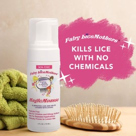 MagicMousse Lice Treatment Mousse for Head Lice Removal, No Sulfate and Pesticides, 4 fl oz - Fairy LiceMothers