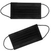 NNPCBT 100PCS 3 Ply Black Disposable Face Mask Filter Protection