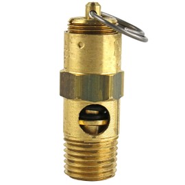(Ship from USA) 150 PSI Air Compressor Safety Relief Pop Off Valve Solid Brass 1/4" Male NPT New/ITEM NO#8Y-IFW81854282863