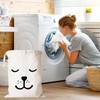 Pack of 2 Cotton Laundry Bags with Practical Drawstring, Laundry