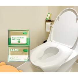 YOFAN Disposable Toilet Seat Covers, 10pcs Flushable Travel Disposable Toilet Seat Covers for Adults Kids Potty Training, Travel Essential Accessories for Airplane, Road Trips, Camping (10)