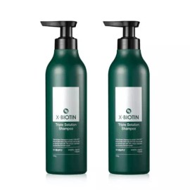 T'Shampoo TS 엑스비오틴 트리플 솔루션샴푸 500g X 2개 탈모샴푸 두피 모발관리 TS Xbiotin Triple Solution Shampoo 500g x 2, Anti-Hair Loss Shampoo for Scalp and Hair Care