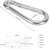 Carabiner Clip Heavy Duty Spring Snap Hook Big 5.5 Inch