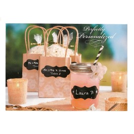 David Tutera Chalkboard Labels- 16 Piece Wedding Name Tag Identifiers