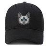 EDGMM Cat Three Eyed Baseball Cap Cotton Adjustable Baseball Hat