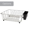 Mainstays Small Dish Drainer Rack - Chrome/Black