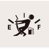 Funny Gas Tank Decal, Empty Fuel Gauge Stickman Design, Black