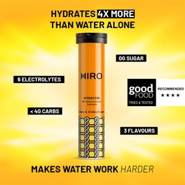 HIRO HIRO Hydration & Electrolytes | Supplements Tablets | 20 Servings | Watermelon Triple Pack