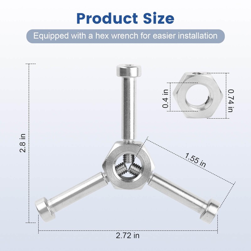 QCG Adjustable Water Shut Off Replacement Handle, Universal Outdoor Faucet