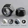 200Pcs M3-0.5 Lock Nuts, Nylon Insert Locknuts 304 Stainless Steel