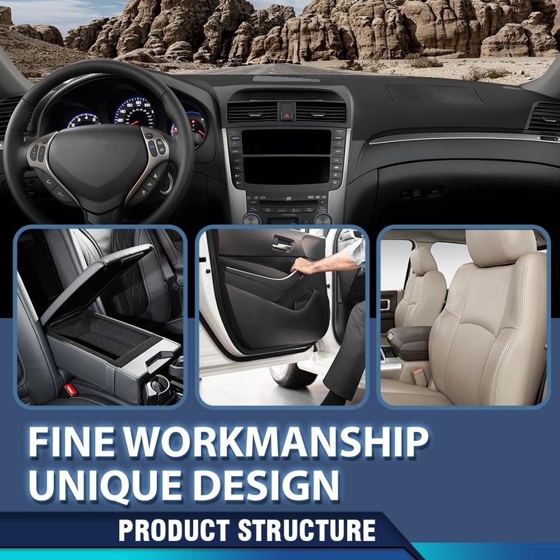 PIT66 TPE Dash Board Cover Compatible with 2004-2008 Acura TL