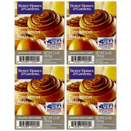 Better Homes and Gardens Orange Cinnamon Rolls Wax Cubes 4-Pack