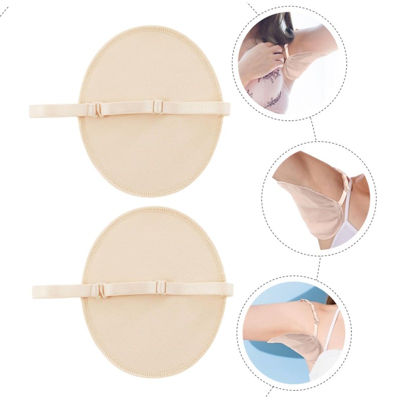 TOVINANNA 3 Pairs Sweat Pad for Women Summer Washable Absorbent