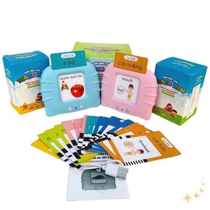 Bilingual Vietnamese English flashcard readers - Specification: Pink