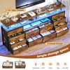 BTHFST LED TV Stand Dresser with Power Outlets for 65