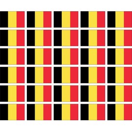 Womaha 30 Sheets Belgium Temporary Tattoos for Kids Football Temporary Face Tattoos