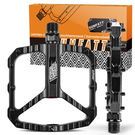 SUNFATT Pedals bicycle set, 9/16 inch bicycle pedals, 3 sealed bearings, non-slip, waterproof, dust-proof and lightweight MTB pedals, for road bike, mountain bike, BMX, e-bike