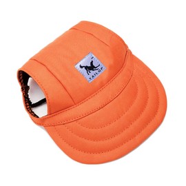 Uposao Baseball Cap for Pets, Dogs Baseball Cap Sun Protection Hat Summer Travel Hat Outdoor Sports Hat Dog Cap Sun Protection Caps with Ear Holes Adjustable Chin Strap for Pets, Dogs, Cats