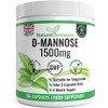 D-Mannose | 365 Capsules | Max Strength 1500mg per Serving - Precision DMannose - Vegetarian Capsules not Tablets or Pills, Made in The UK (365 Count (Pack of 1))