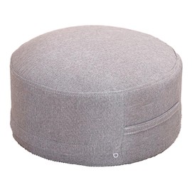 Floor Pillow 20cm Thickness Cotton Fabric Soft Comfortable Detachable Round Floor Cushion for Home Indoor Light Gray Diameter 30cm (Kids Style)