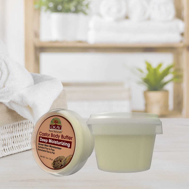 Okay Castor Butter 100% Natural Smooth, 1 Ounce