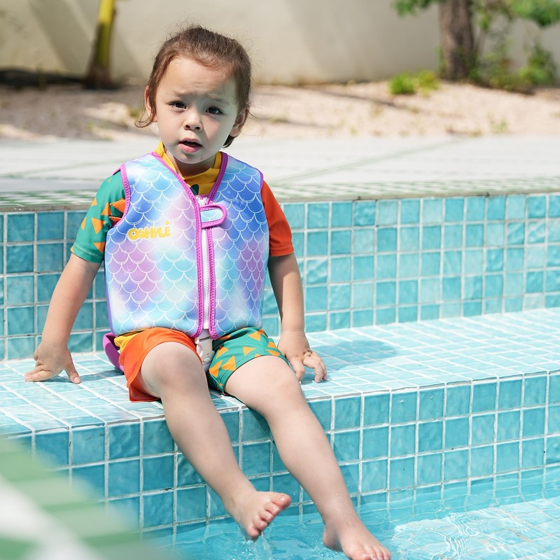 OSHYLE Premium Neoprene Swim Vest for Kids - with Adjustable