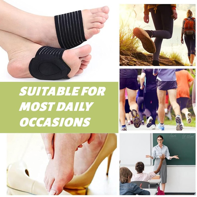 COYUN 2 Pairs Arch Support Padded Compression Support Relief Sleeves