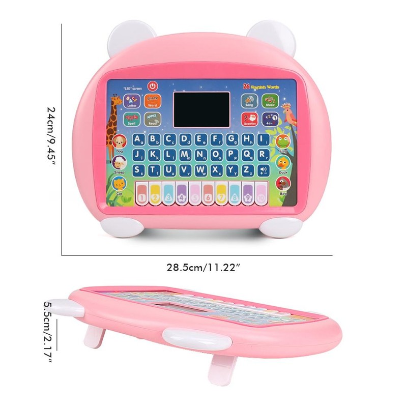Kids Tablet English Learning Pad with LED Screen 8 Modes