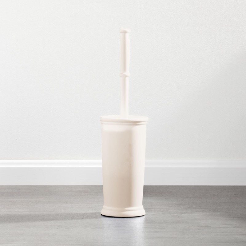 mDesign Toilet Bowl Brush and Holder - Covered Bathroom Brush