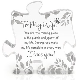 Gifts for Wife from Husband - Wife Gifts - Wedding Anniversary, Valentines, Mothers Day, Birthday Decorative Sign for Her - Decorative Sign Plaque