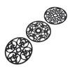 3pcs Modern Kitchen Trivets Waterproof Hollow Carved High Temperature Resistance